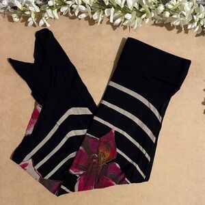 Desigual Floral Stripe Asymmetrical Skirt